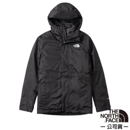 【The North Face】男 3合1_防水透氣外套.風雨衣/外件DryVent /5B3A-JK3 黑 V✿30E010